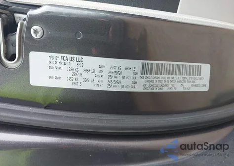 2018 Chrysler Pacifica Limited z USA, uszkodzony, nr VIN 2C4RC1GG1JR350817